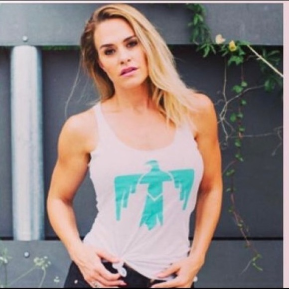 Dirty Blondes heathered grey Thunderbird tank top L - Picture 2 of 6